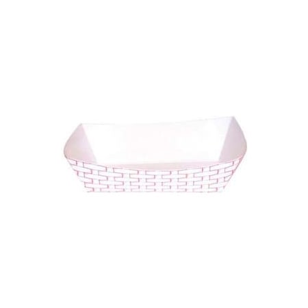 Lagasse Paper Food Baskets, 25 lbs. Capacity, Red/White, 500 ct BWK 30LAG250